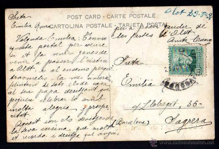 Postales: Olot . Pont de San Roc. Circulada - Foto 2