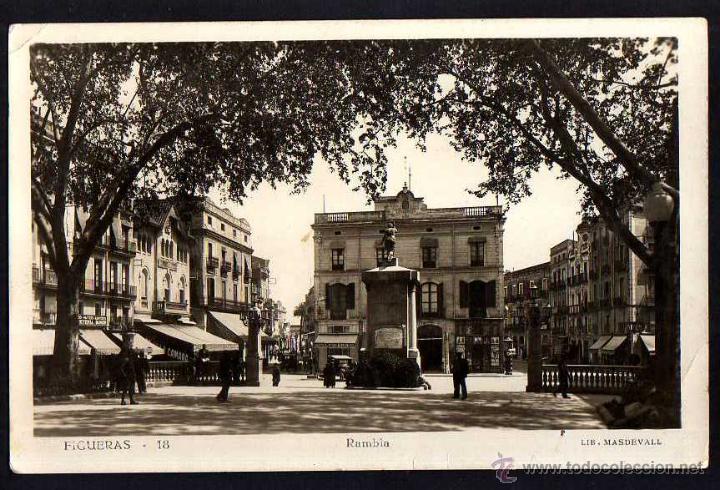 Postales: Figueras. Rambla . No circulada - Foto 1