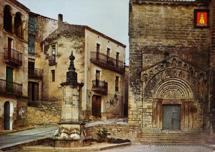 Postales: vallbona de las monjes / lleida- plaza mayor - n&ordm; 4 - ed. esc. oro - nueva - a&ntilde;o 1973 - x