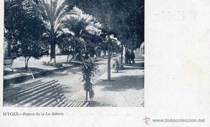 Postales: sitges. paseos de la ribera - Foto 1