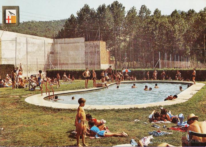 Postales: llinas del valles - piscina - n&ordm; 2547 - ed. esc. oro - escrita - a&ntilde;o 1966 - x