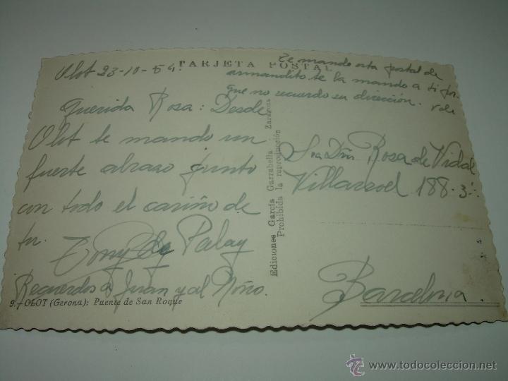 Postales: ANTIGUA POSTAL.........OLOT.......GERONA. - Foto 2