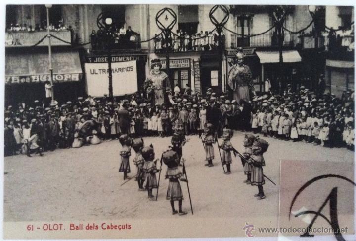 Postales: Olot. 61. Ball dels Cabe&ccedil;uts. - Foto 1