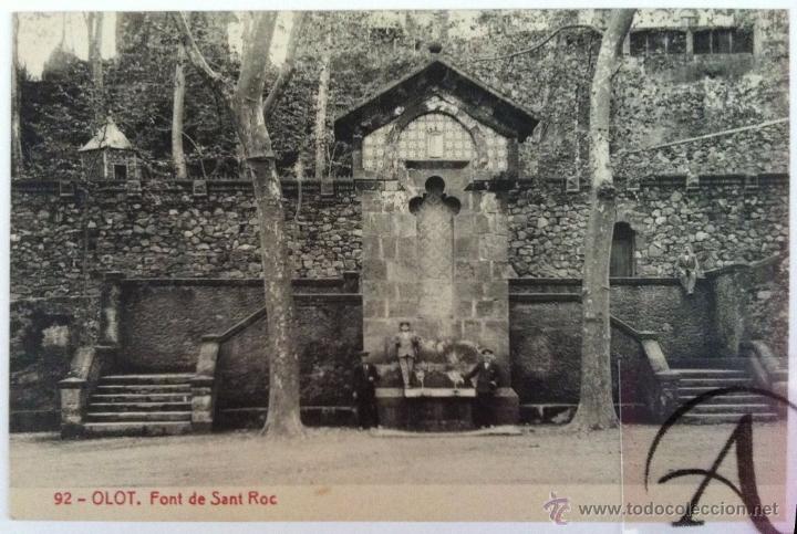 Postales: Olot.92. Font de Sant Roc. - Foto 1