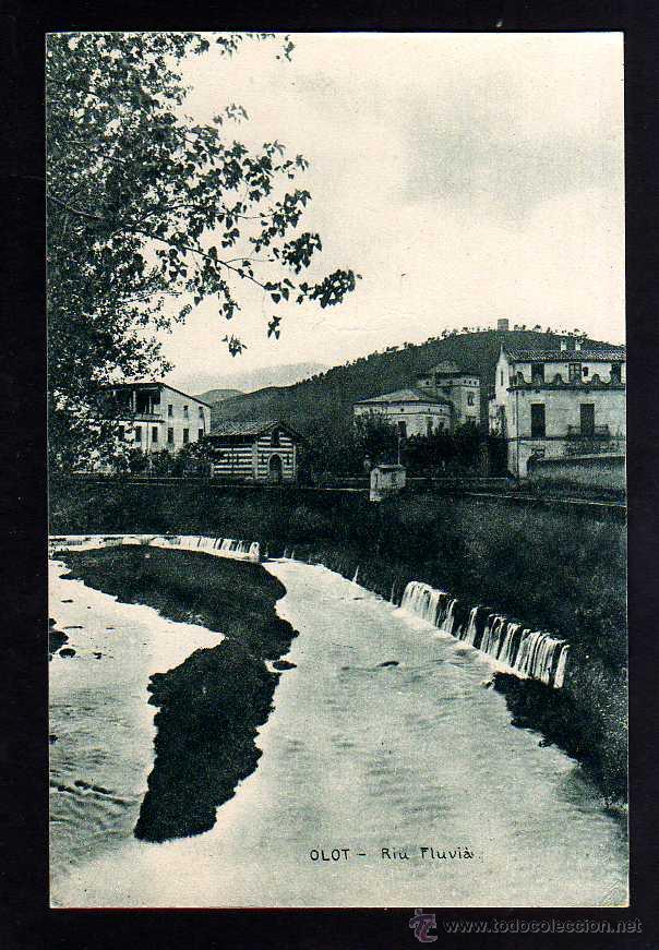 Postales: Olot. Riu Fluvi&agrave;. No circulada. - Foto 1