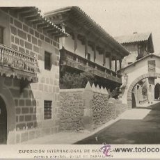 Postales: *** EE196 - EXPOSICION INTERNACIONAL DE BARCELONA 1929 - PUEBLO ESPAÑOL - CALLE DE CABALLEROS