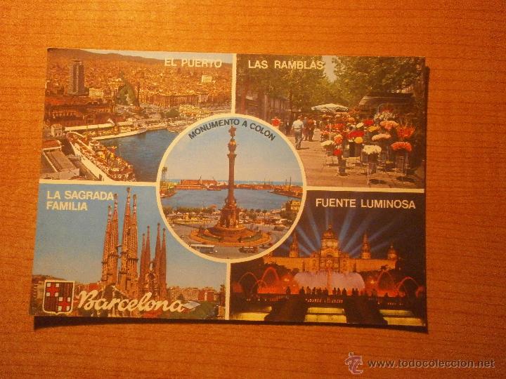 Postales: POSTAL BARCELONA VARIOS ASPECTOS SIN CIRCULAR - Foto 1