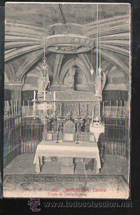 Postales: TARJETA POSTAL DE BARCELONA - CATEDRAL. CRIPTA DE SANTA EULALIA. 262. A.T.V - Foto 1