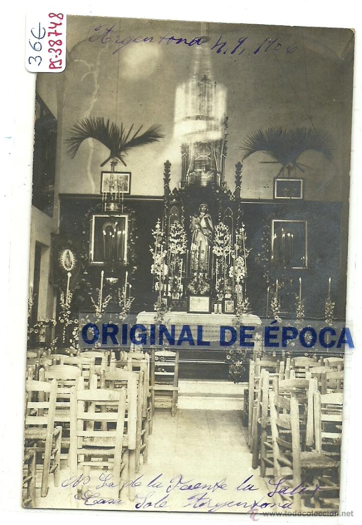 Postkarten: (PS-38748)POSTAL FOTOGRAFICA DE ARGENTONA-CASA SOLE.ALTAR