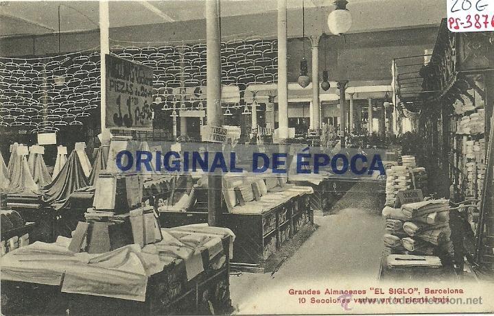 Postcards: (PS-38762)POSTAL DE BARCELONA-GRANDES ALMACENES EL SIGLO.SECCION DE VARIAS