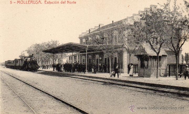 Postales: mollerusa. 5 estaci&oacute;n del norte. thomas - Foto 1