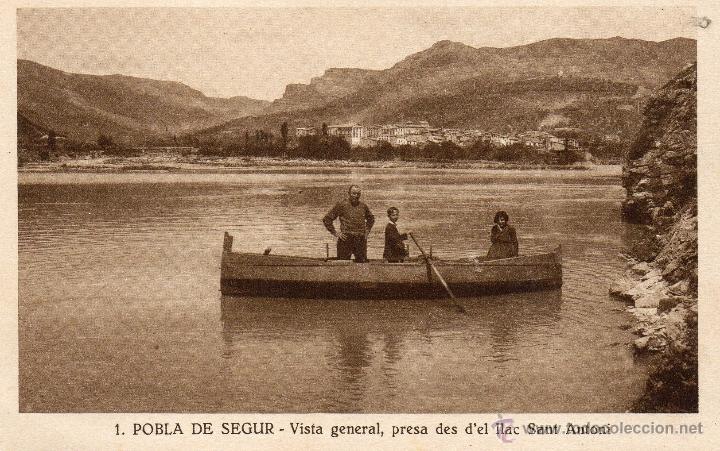 Postales: pobla de segur.1 vista general. gord&oacute;