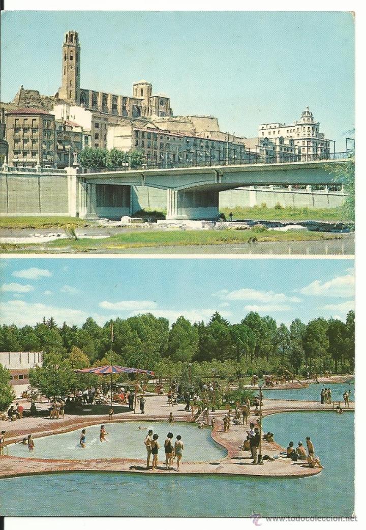 Postales: LERIDA N&ordm; 21 .- VISTA PARCIAL Y PISCINAS .-EDICION GARCIA GARRABELLA
