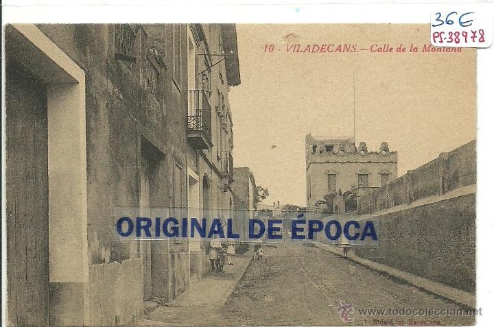 Postkarten: (PS-38978)POSTAL DE VILADECANS-CALLE DE LA MONTA&Ntilde;A