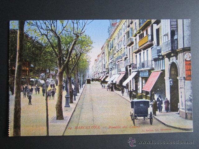 Postales: Postal Barcelona. Rambla del Centro - Foto 1