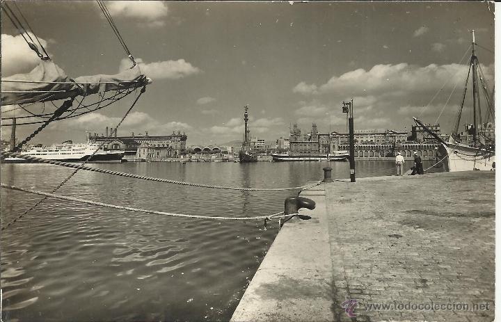 Postales: BARCELONA PUERTO ESCRITA - Foto 1