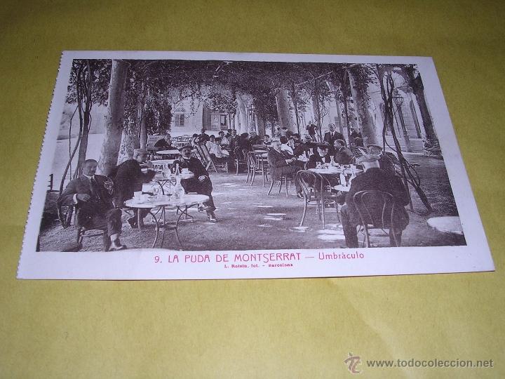 Postkarten: BALNEARIOS - 9 LA PUDA DE MONTSERRAT - UMBRACULO L. ROISIN FOT. 14X9 CM.