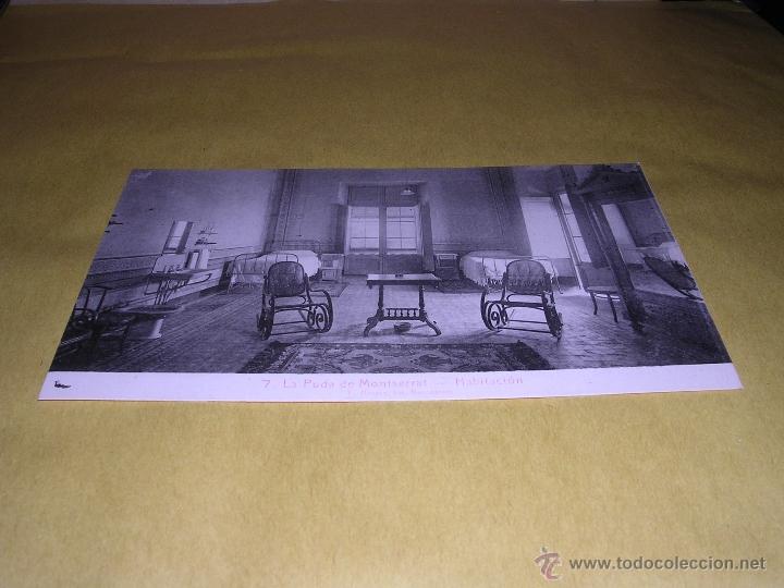 Postkarten: BALNEARIOS - 7 LA PUDA DE MONTSERRAT - HABITACION L. ROISIN FOT. 14X9 CM.