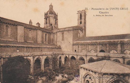 Postkarten: Monasterio de Santes Creus, claustro, editor: Riosin n&ordm; 25