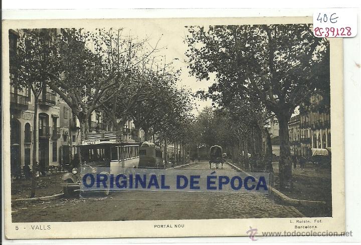 Postkarten: (PS-39128)POSTAL FOTOGRAFICA DE VALLS-PORTAL NOU.COCHE DE LINEA