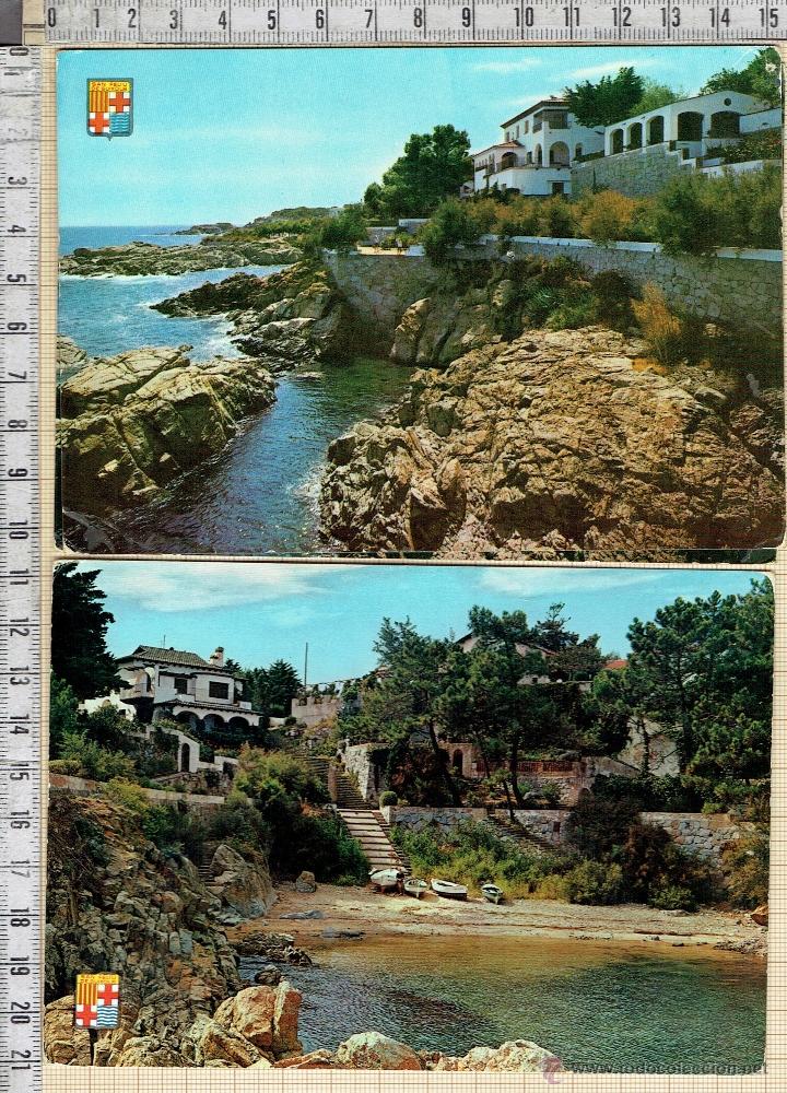Postales: LOTE 2 POSTALES S'AGARO- COSTA BRAVA-GERONA.