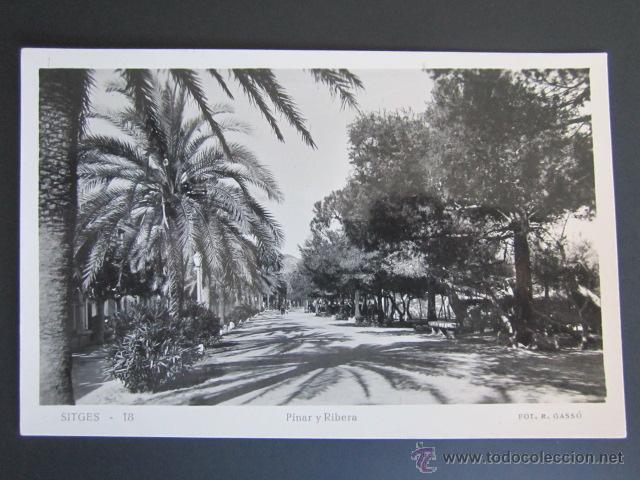 Postales: Postal Barcelona. Sitges. Pinar y Ribera - Foto 1