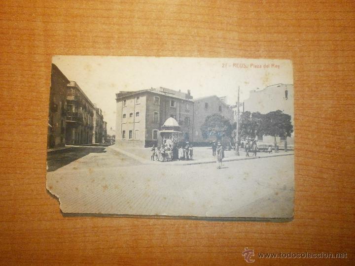Postales: POSTAL  REUS PLAZA DEL REY SIN CIRCULAR - Foto 1