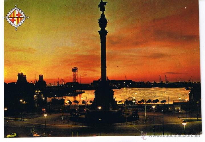 Postales: POSTAL: BARCELONA. MONUMENTO A COLON - Foto 1