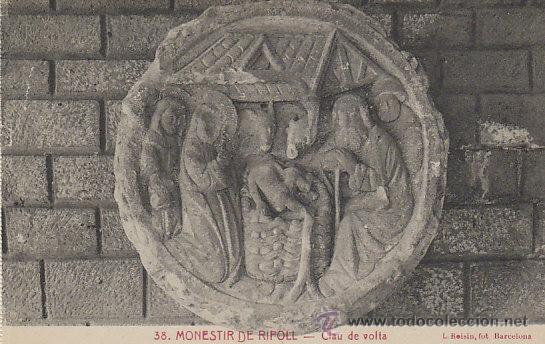 Postkarten: Monasterio de Ripoll, Clau de Volta, editor: Roisin n&ordm; 38