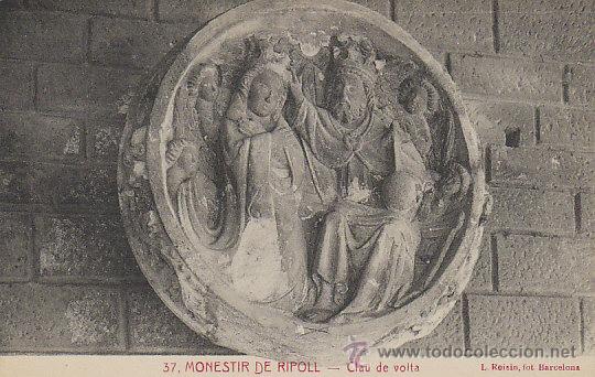 Postkarten: Monasterio de Ripoll, Clau de Volta, editor: Roisin n&ordm; 37