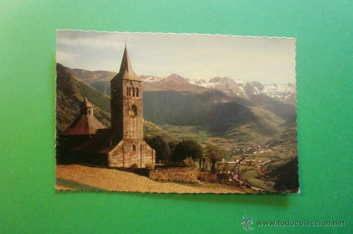 Postales: 5003 PIRINEOS DE LERIDA - EL VALLE DE ARAN - IGLESIA DE VILACH Y PANORAMICA DE VIELLA