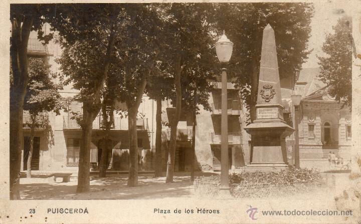 Postales: puigcerda. 23 plaza de los heroes. fotogr&aacute;fica