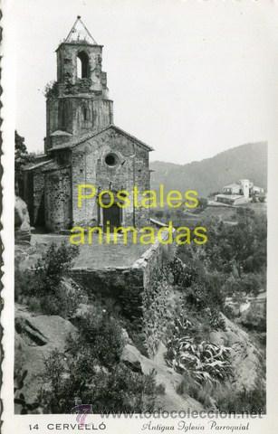 Postcards: a00937 Cervello - Antigua Iglesia Parroquial - N&ordm;14