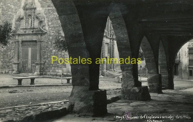 Postcards: a01704 Moia - Fa&ccedil;anes De L'esglesia I Arcades De La Pla&ccedil;a - Renom
