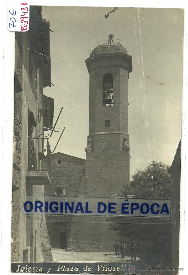 Postcards: (PS-39431)POSTAL FOTOGRAFICA DE VILOSELL-IGLESIA Y PLAZA