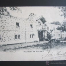 Postales: POSTAL LÉRIDA. BALNEARIO DE ALCARRAZ. PRIMERA EDICIÓN. CIRCULADA. AÑO 1903. 