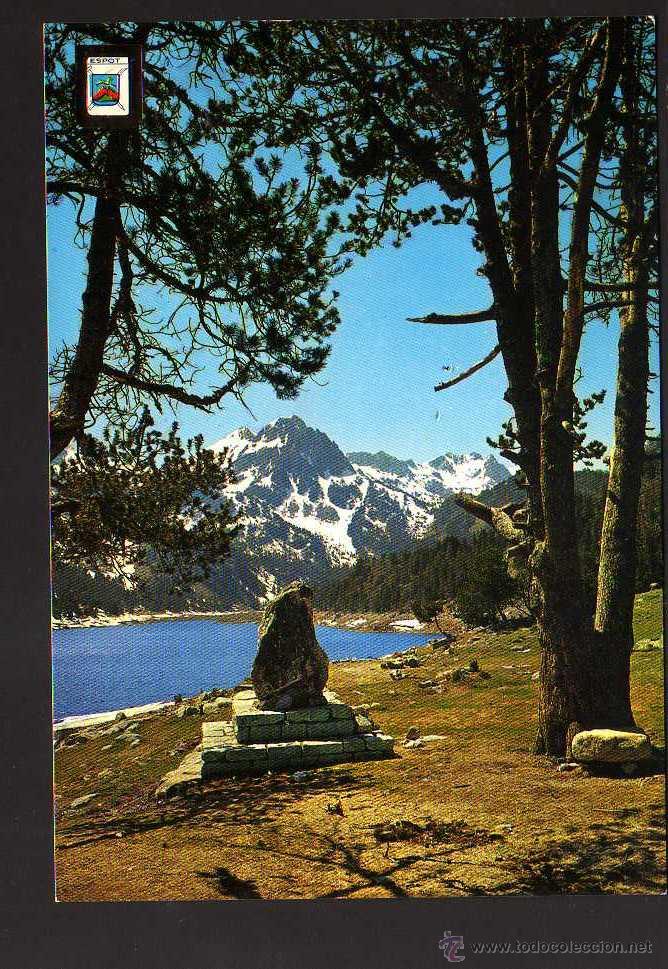 Postales: Vall d'Espot. Rac&oacute; de l'Estany de Sant Maurici.. Escudo de Oro. No circulada .