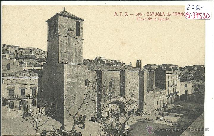 Postkarten: (PS-39530)POSTAL DE ESPLUGA DE FRANCOLI-PLAZA DE LA IGLESIA