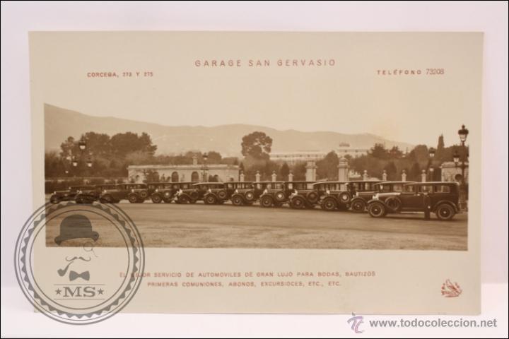 Postkarten: Antigua Postal Fotogr&aacute;fica - Garage San Gervasio - Edita Oriol - Sin Circular