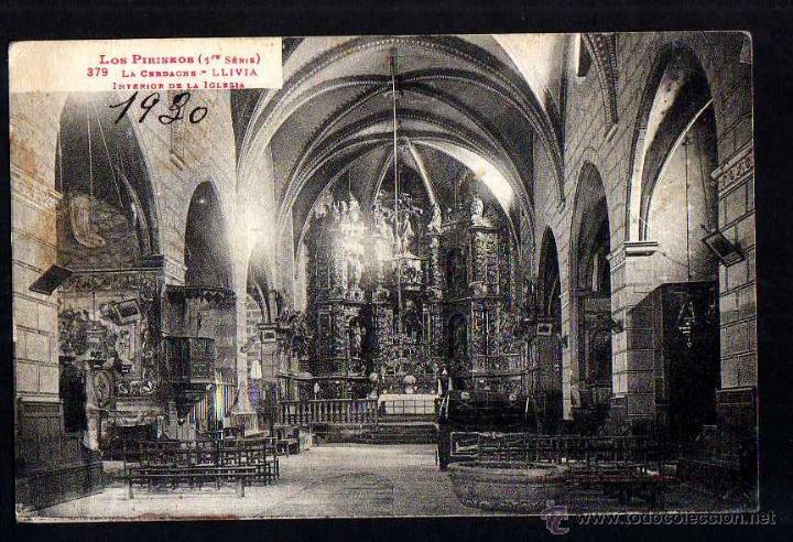 Postales: Llivia . Interior de la Iglesia. No circulada. - Foto 1