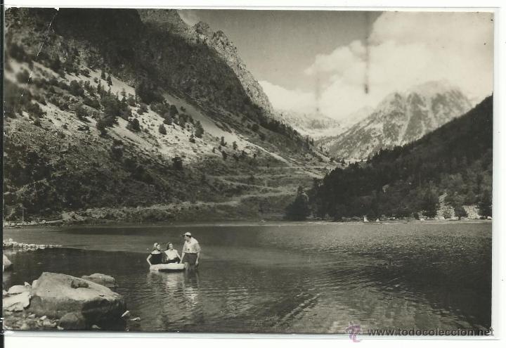 Postales: CALDAS DE BOHI .- LAGO DE LA LLEBRETA .- FOTO CAMPA&Ntilde;&Aacute; Y PUIG-FERRAN SERIE I N&ordm; 1461
