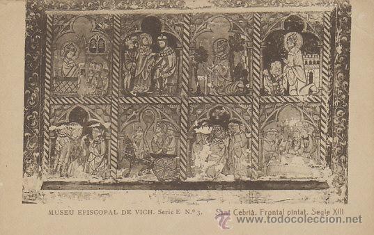 Postales: Vich, museo episcopal, Sant Cebri&aacute;, editor: Thomas, serie E n&ordm; 3 - Foto 1