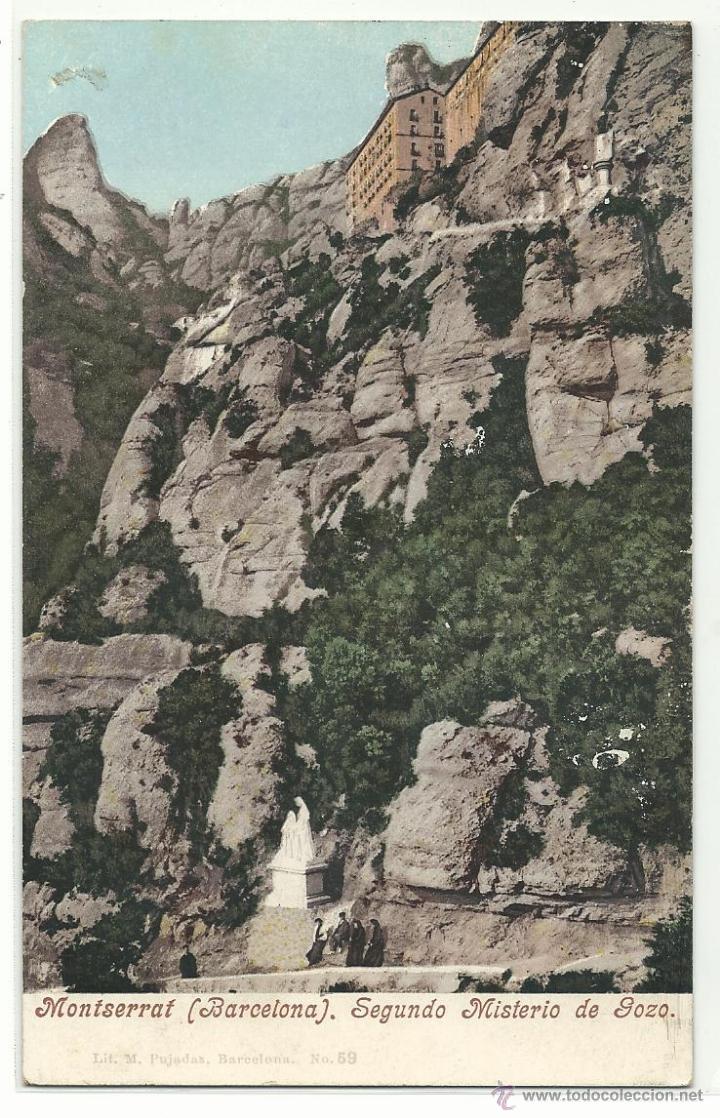 Postcards: MONTSERRAT .- SEGUNDO MISTERIO DE GOZO .-EDICION LIT. M. PUJADAS N&ordm; 59