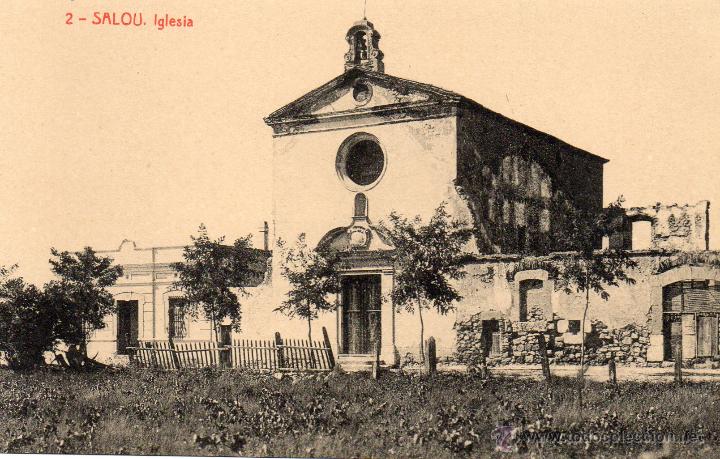 Postales: salou. 2 iglesia. thomas - Foto 1