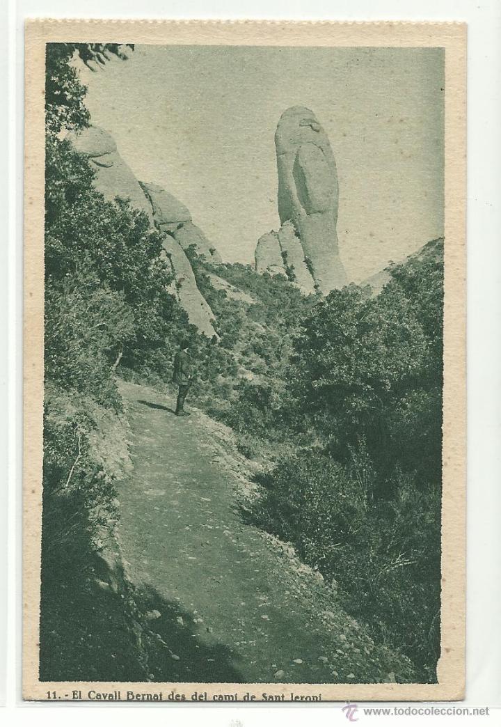 Cartoline: MONTSERRAT .- EL CAVALL BERNAT DES DEL CAMI DE SANT JERONI .- EDICION D.E.O
