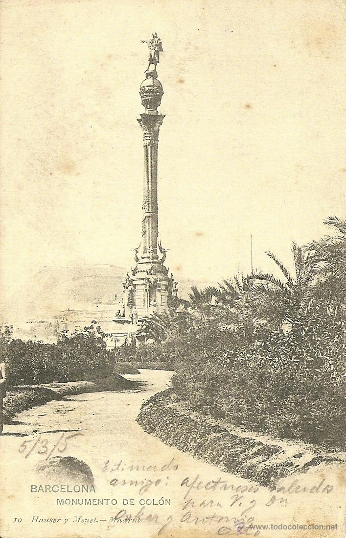 Postales: Barcelona - Monumento de Col&oacute;n. - Foto 1