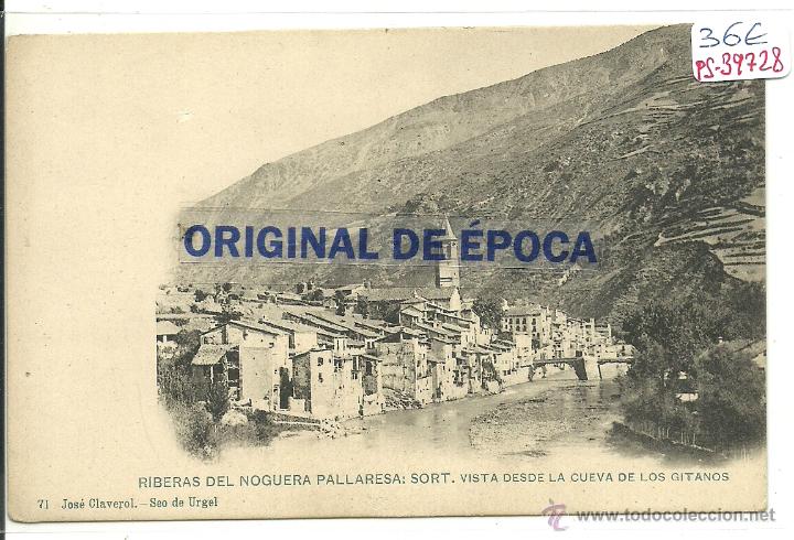 Postkarten: (PS-39728)POSTAL DE SORT-RIBERAS DEL NOGUERA PALLARESA.VISTA DESDE LA CUEVA DE LOS GITANOS