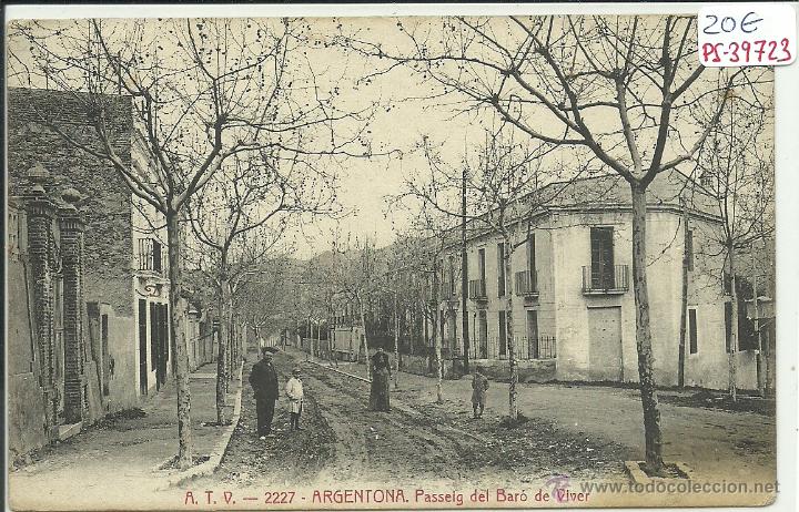 Postkarten: (PS-39723)POSTAL DE ARGENTONA-PASSEIG DEL BARO DE VIVER