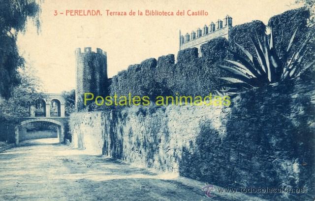 Postais: a01934 Perelada - Terraza De La Biblioteca Del Castillo - Thomas N&ordm;3