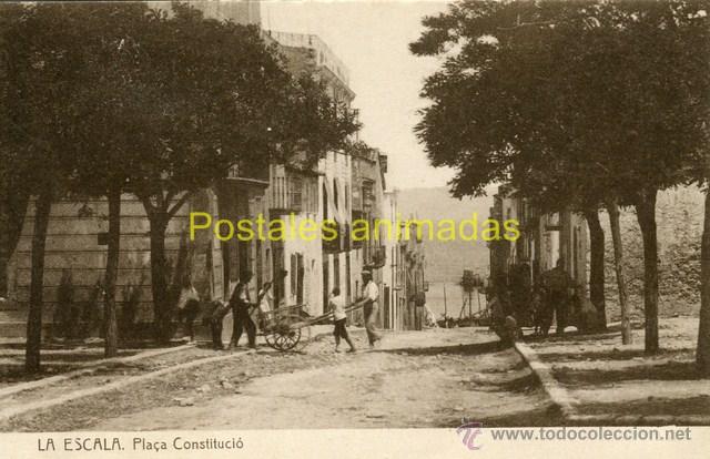 Postales: a01327 La Escala - Pla&ccedil;a Constitucio - Thomas - Foto 1